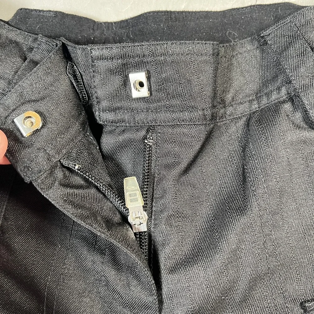 Obermeyer Ski Snow Pants Girls Juniors 6 Black Insulated‎ EWS Gaiters Waterproof